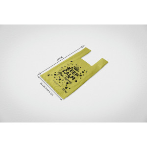 Майка з малюнком 30х50х12 "Drink Coffee", Жовтий (100 шт./пачка)